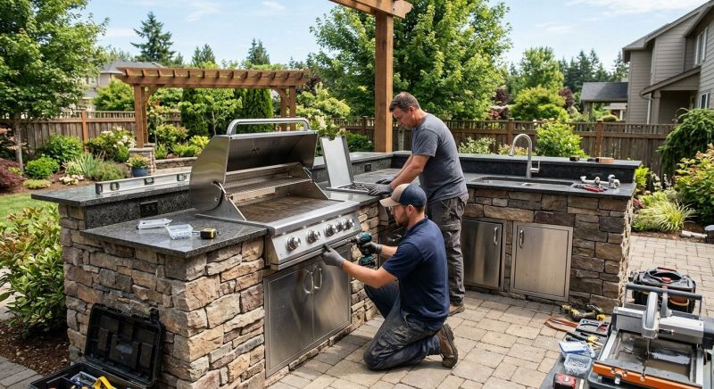 Outdoor Kitchen Construction in Katy, TX