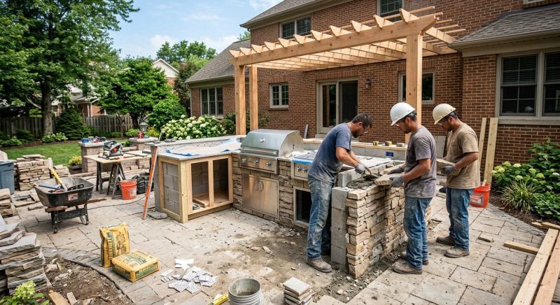 Outdoor Kitchen Construction in Charleston, SC