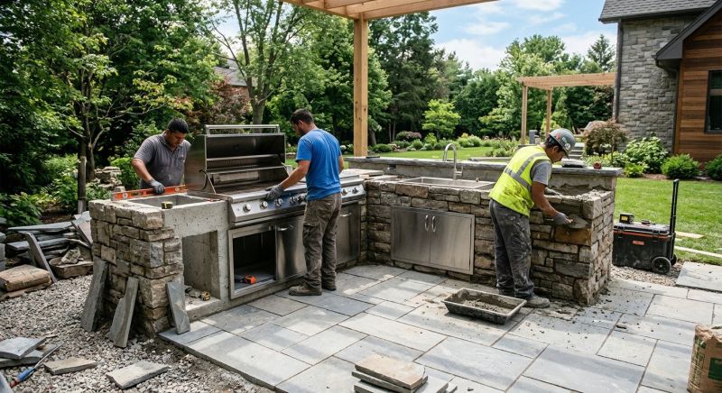 Outdoor Kitchen Construction in Alpharetta, GA
