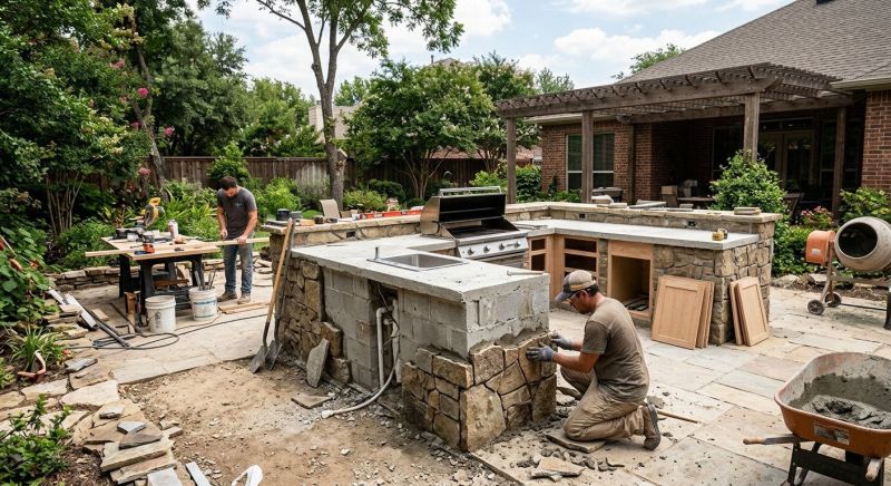 Outdoor Kitchen Renovation in Pearland, TX
